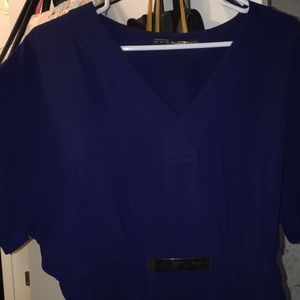 Navy blue mini dress